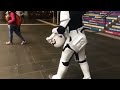 Stormtrooper falls down stairs while Chopin Nocturne Op.9 No.2 plays