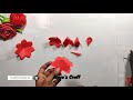 Handmade paper rose - Easy and beautiful paper flower rose making - DIY Flowers -  paper flower diy
