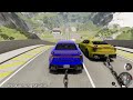 Satisfying Car Crash Game BeamNG Drive - HIGH SPEED JUMPS #8