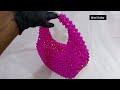 Easy Bottega beaded bag//How to make a Bottega bag