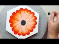 (730) New Style Orange Flower Painting | Easy Painting ideas for beginners | Designer Gemma77