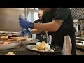 making dessert and plating