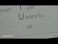 English Alphabet Handwriting - Capital Letters A to Z