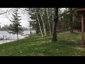 Snow on Island Lake, Manitowish Waters Wisconsin. 5/14/16