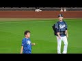 【20240811】試合前練習（新庄剛志編）と選手間の交流会少し有り。