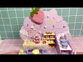 Strawberry Dessert Shop | DIY Miniature Dollhouse Crafts | Relaxing Satisfying Video