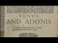 Venus And Adonis Audiobook Full