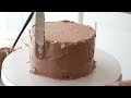 Chocolate Cake With Chocolate Ganache Glaze