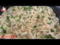 How to Make Spaghetti with Chicken and Super Rich Cream. My Delicious Recipes. #spaguetipollocr...