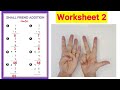 Finger Abacus Level 1 - Worksheet Number 2 |Learn Small Friend Addition Formula +4=+5-1