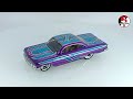 1961 Impala Diecast Custom Lowrider pattern paint Hot Wheels