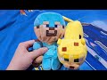 The blue diamond Steve and baby Ocelot plush unboxing (Plush Unboxing videos)