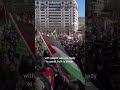 Thousands rally in Washington DC demanding Gaza ceasefire and end to US aid to Israel