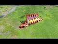 Big & Small Long DNA King Dinoco vs Giant Saws | BeamNG.Drive