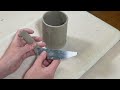 How to make a clay  mug without a wheel