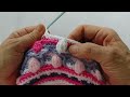 How to Crochet a Mandala Dandelion Blanket Part 4 (R35 - R42)