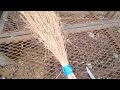 Making a sage grass broom