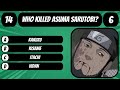 Naruto Quiz | Only True Naruto Fans Can Complete This Naruto Quiz