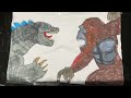 Godzilla vs kong art land