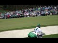 Tyrrell Hatton Skipping Ball on Hole 16 (The Masters Tuesday April 9, 2024)