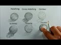 Different types of shading Techniques | Basics for all Students | 6 techniques of shading #shorts