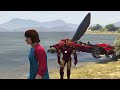 Jumping IRON MAN CARS Across GTA 5! (Impossible!)