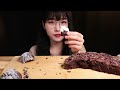 ASMR 목 막히는 꾸덕함!🍫퍼지브라우니케이크 약과브라우니 먹방 