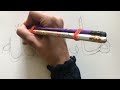 Arabic calligraphy for beginners with double pencil | Calligraphy Tips #arabiccalligraphy #art