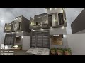 3D blender render for exterior of 3 Marla house plan