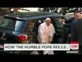 How the humble Pope rolls...