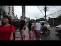 Walking Tour from Fields Plaza Hotel to Devera Hotel along the Wet Angeles city Streets.