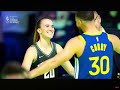 Steph Curry vs Sabrina Ionesco 3 Point Contest - ( 2024 All Star ) - Credits to: @NBA