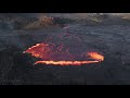 Big Lava Lake Breakup - 4K Drone Footage, Iceland