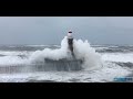 Storm Babet 4K Drone at Roker Sunderland