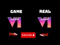 GTA VI Game VS Real Life Trailer | GTA 6 REAL VS GAME