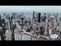 Panama City Skyline: Drone Views,  ( Parque de El Carmen y Vía España) 4K Video Ultra HD (4K UHD)