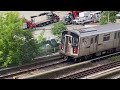 MTA NYCT: Some quick action at the Skyview Mall Parking Lot (R188 (7) LCL Trains.