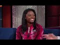 Simone Biles Teaches Stephen To Stick The Landing