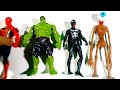 Assembling Marvel's Avengers‼️Hulk Smash vs Spider-Man vs Siren Head vs Venom Knarge Action Figures