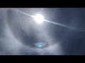 Strange sky Ring around the Sun -no clouds, only ChemTrails