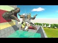 Dinosaur Head & FLYING TNT TRAP - Animal Revolt Battle Simulator