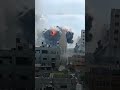 Video shows Israeli strikes hit residential building in Gaza | AJ #shorts
