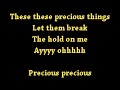 Tori Amos - Precious Things - Karaoke w. lyrics - Caritas