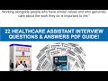 HEALTHCARE ASSISTANT (HCA) Interview Questions & Answers!
