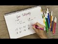 calligraphy with normal pen 2020 Part 1|How to do Faux Calligraphy for Beginners | Faux Calligraphy