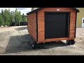 Cabanon 10/16 Cèdre Blanc - White Cedar Shed with mule