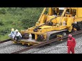 Amazing !! Monster Vehicles on High Speed ​​Railway Construction, HIGH SPEED TRAIN INDONESIA