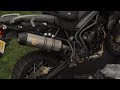 Tiger 800 exhaust sound comparison - Leo Vince SBK