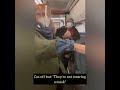 Hysterical Covidiots harrass two men on a train for the crime of drinking a coffee unmasked.