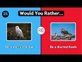 Would You Rather...? Animals Edition🦁🐘